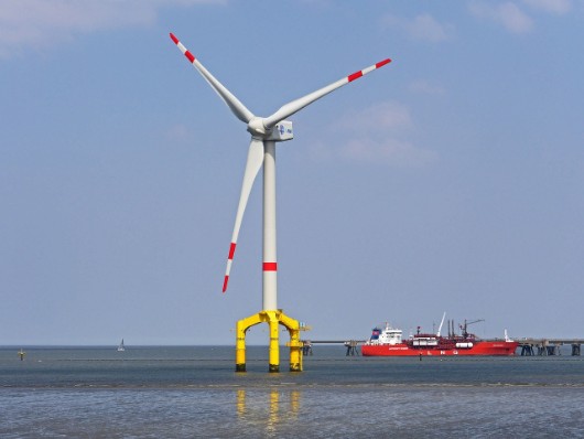 Windkraft auf dem Meer